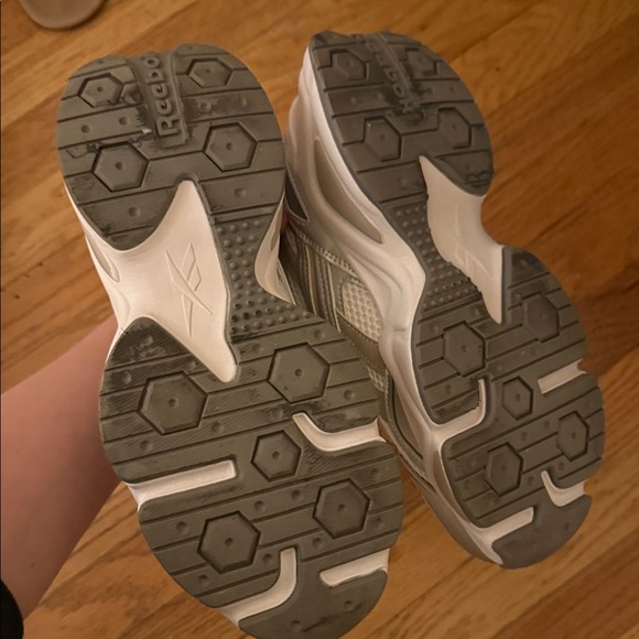 Reebok Classic White and Silver Sneakers - Picture 2 of 4